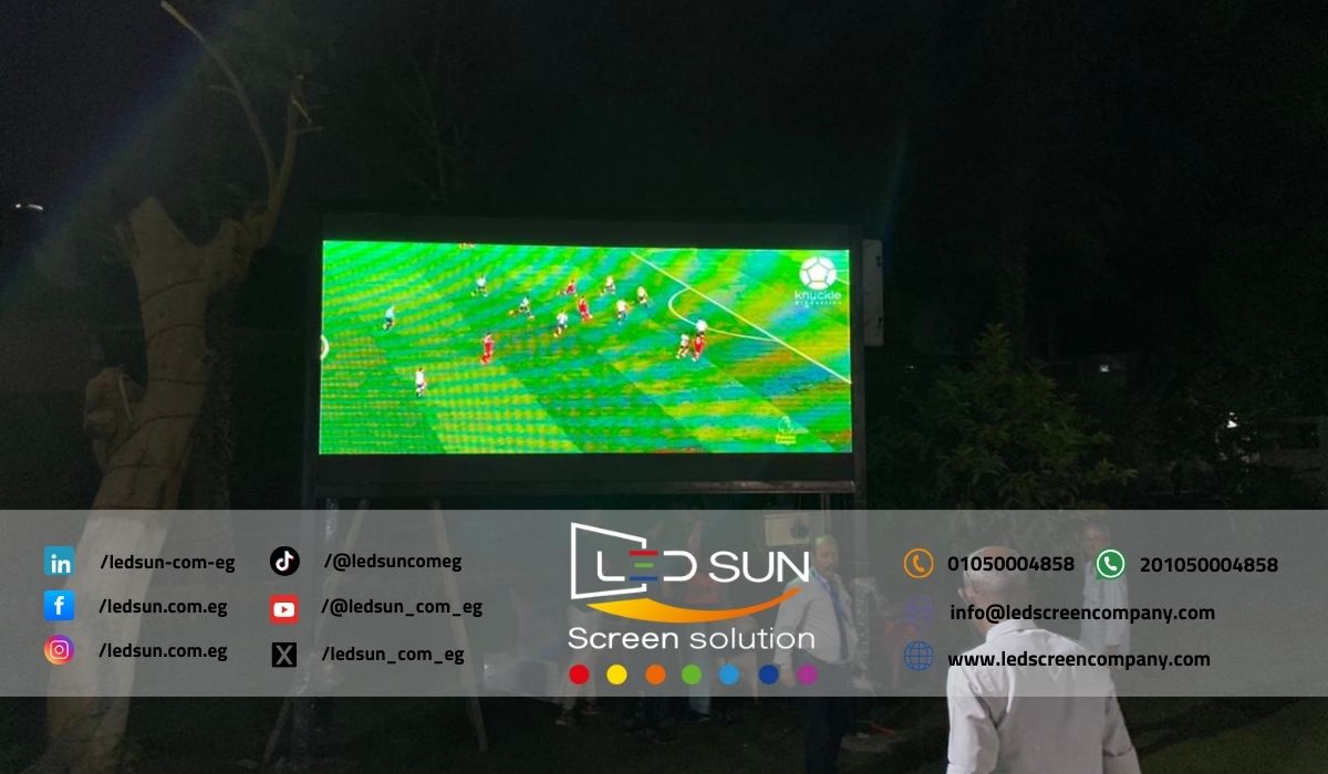 قمنا بتنفيذ مشروع تركيب شاشات LED حديثة لنادي القاهرة.